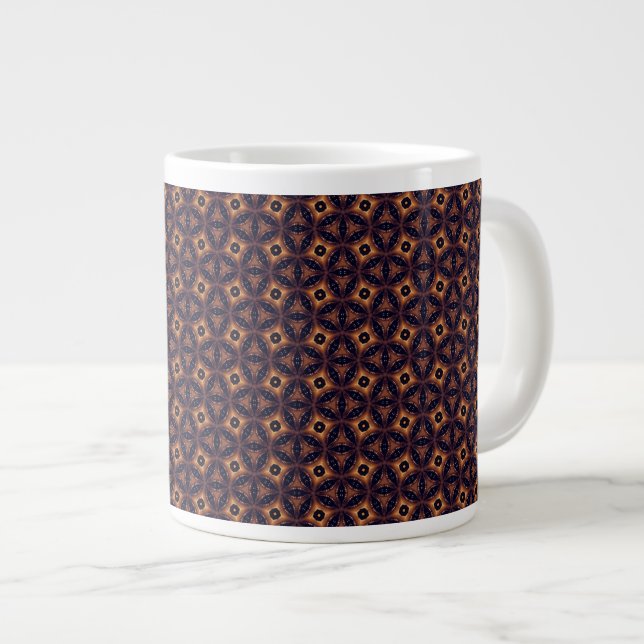 Caneca De Café Grande Amber Eclipse Mosaic (Frente Esquerda)