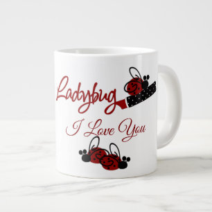 Caneca De Café Grande Ame Minha Ladybug - Jumbo Mug