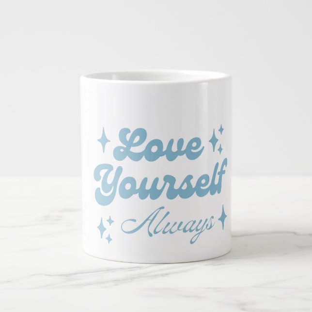 Caneca De Café Grande Ame-se Sempre  (Frente)
