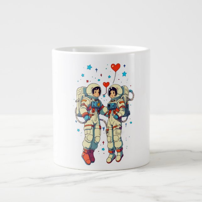 Caneca De Café Grande Ame-te à Lua e Volta (Frente)