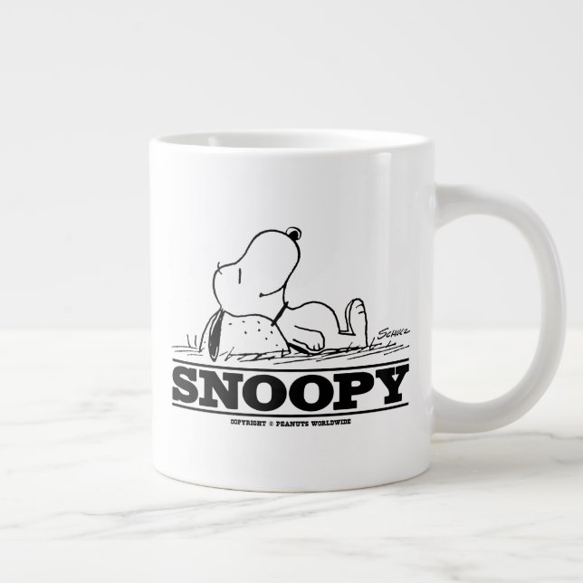 Caneca De Café Grande Amendoins | Descanso de Snoopy (Direita)