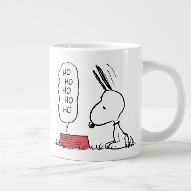 Caneca De Café Grande Amendoins | Snoopy Ho Ho Comida Dish (Direita)