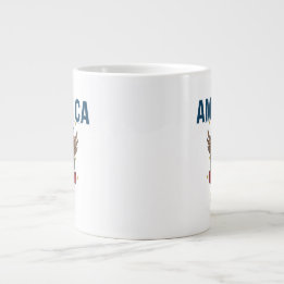 Caneca De Café Grande América 250 Anos | Terra Patriótica dos Livres