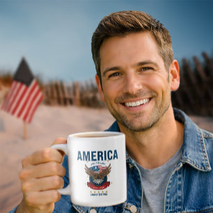 Caneca De Café Grande América 250 Anos Terra Patriótica dos Livres