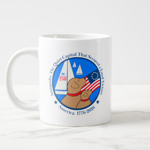 Caneca De Café Grande América 250 Edição Limitada Annapolis