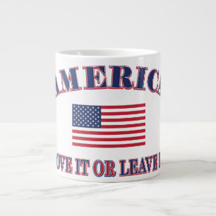 Caneca De Café Grande América Ame-a Ou Deixe-a