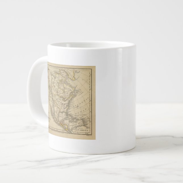 Caneca De Café Grande América do Norte 10 (Frente Esquerda)