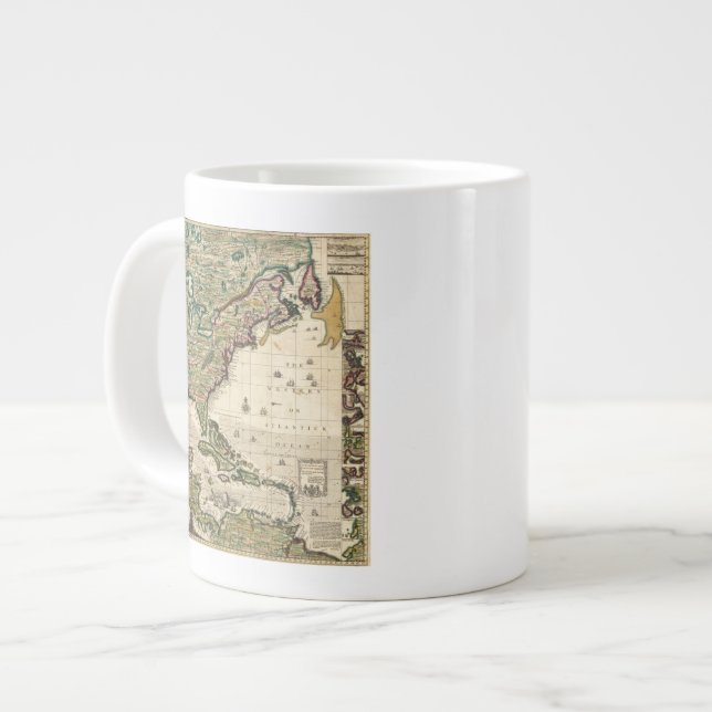 Caneca De Café Grande América Sepentronalis (Frente Esquerda)