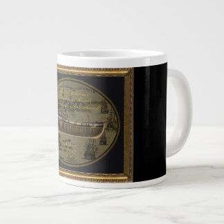 Caneca De Café Grande American Colonial Schooner Sir Edward Hawke