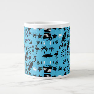 Caneca De Café Grande American Sand And Beach Decor