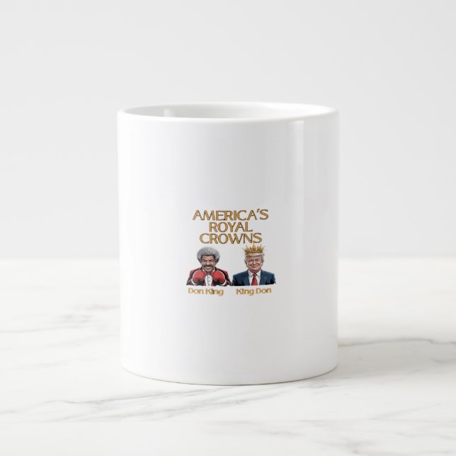 Caneca De Café Grande America's Crowns And Don Graphic (Frente)