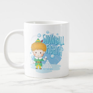 Caneca De Café Grande Amigo, a Luta do Elf Snowball!