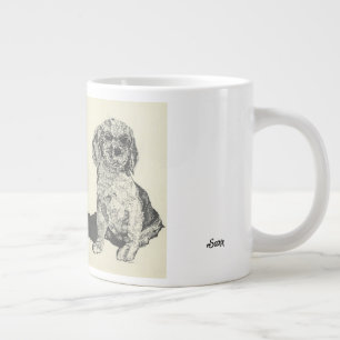 Caneca De Café Grande Amigo Fiel do Homem Cocker Spaniel