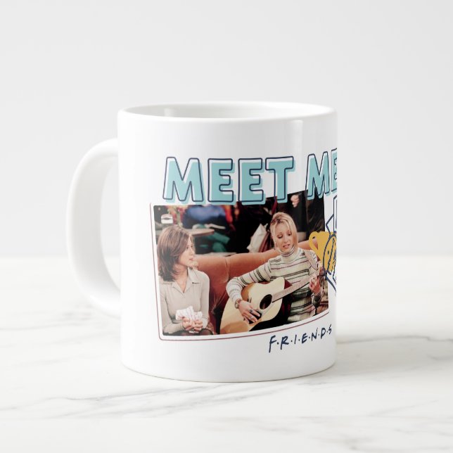 Caneca De Café Grande AMIGOS™ | Encontre-me na Central Perk (Frente Esquerda)