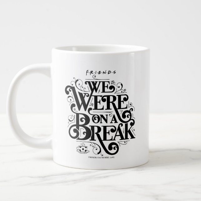 Caneca De Café Grande AMIGOS™ | Estávamos em pausa (Esquerda)