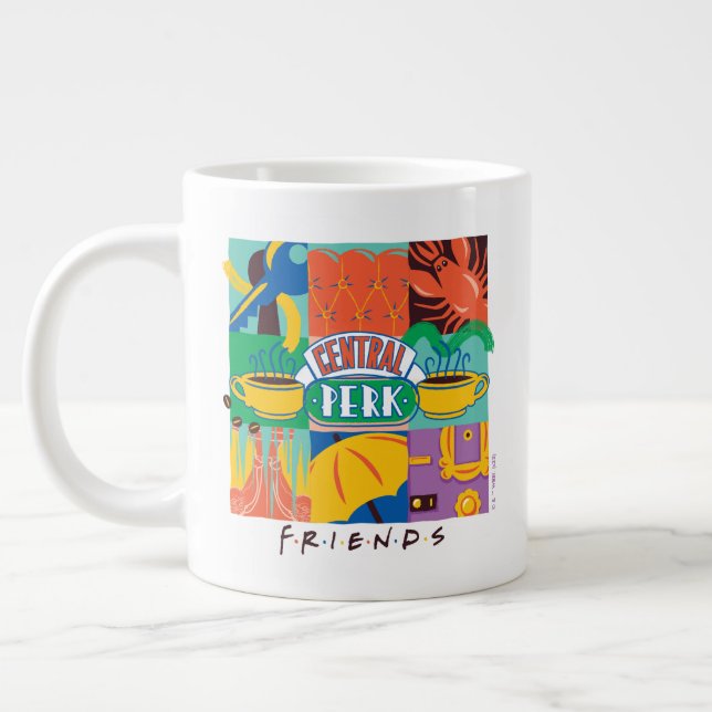 Caneca De Café Grande AMIGOS™ | Gráfico de vibração central para perfura (Esquerda)