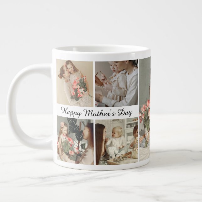 Caneca De Café Grande Amo-Te Mamães - Feliz presente de dia das mães | (Esquerda)