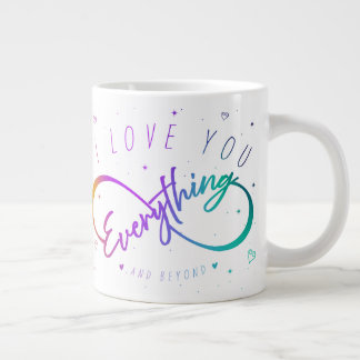 Caneca De Café Grande Amo-Te Tudo E Muito Além (Mugs De Amor)