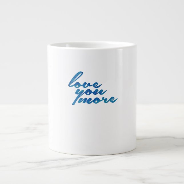 Caneca De Café Grande Amo Você Mais Estética Refinada  (Frente)