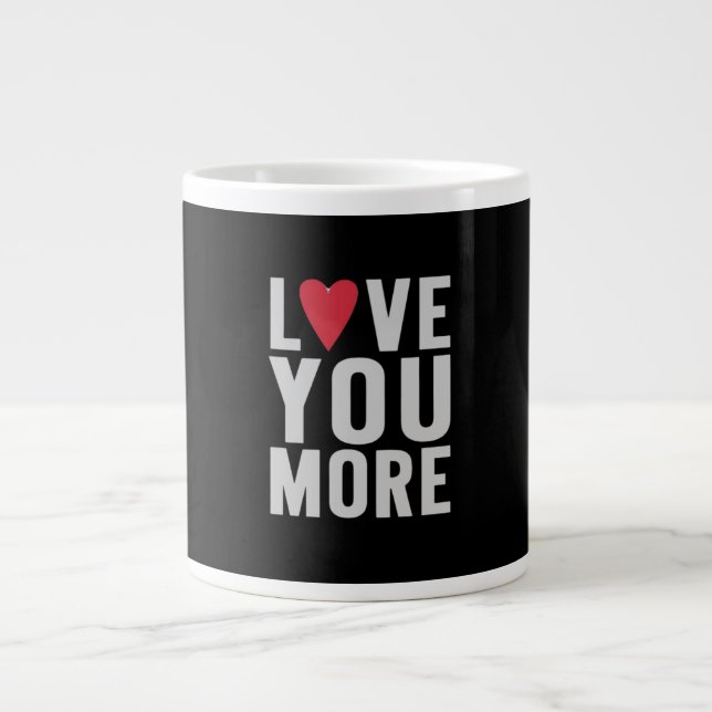 Caneca De Café Grande Amo Você Mais Estilo Polido  (Frente)