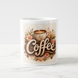 Caneca De Café Grande Amor Café Floral