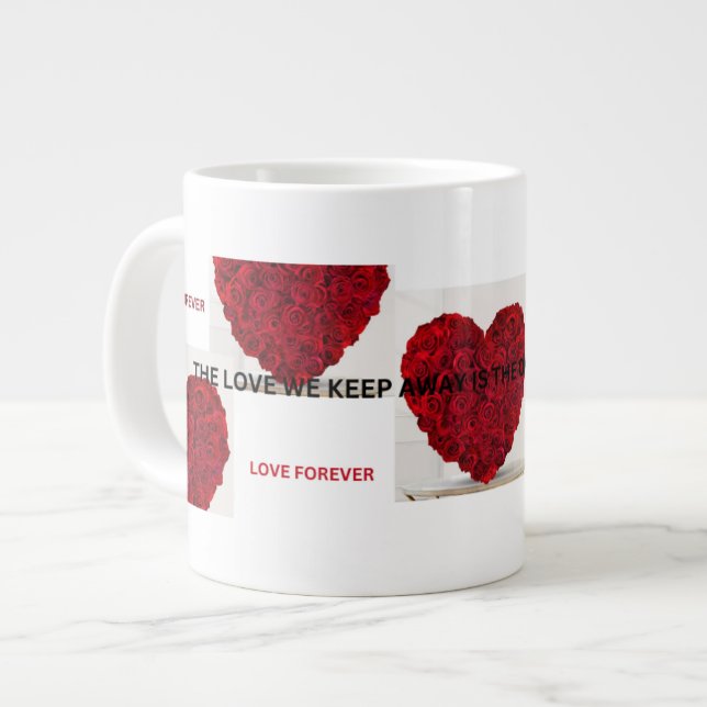 Caneca De Café Grande Amor com Café (Frente Esquerda)