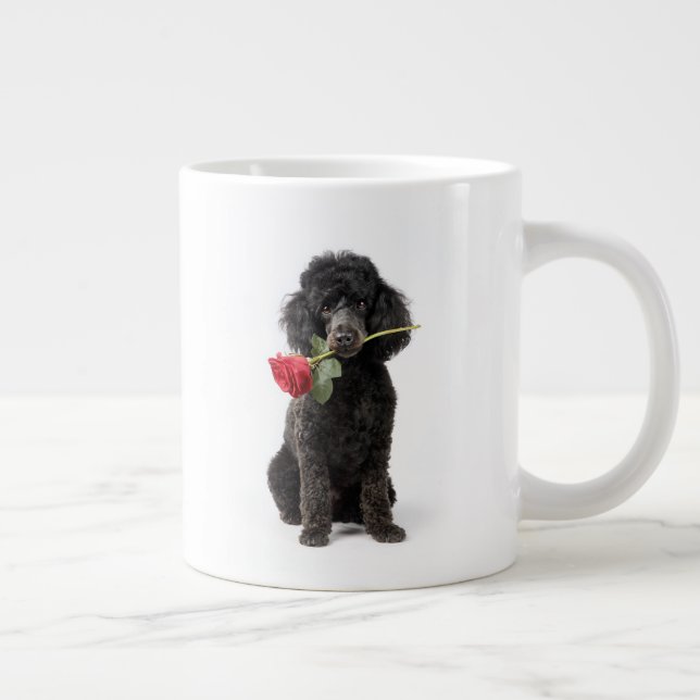 Caneca De Café Grande Amor de Poodle (Direita)