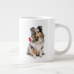 Caneca De Café Grande Amor de Sheltie Blue Merle