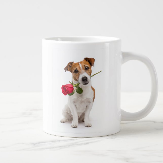 Caneca De Café Grande Amor de Terrier (Direita)