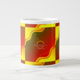 Caneca De Café Grande Amor, Fundamentado na Gratidão | Inspirational Val