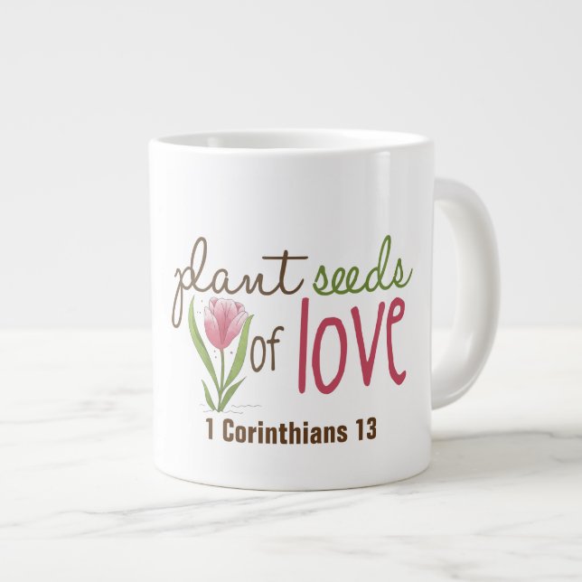 Caneca De Café Grande Amor - Jumbo Mug (Frente Esquerda)
