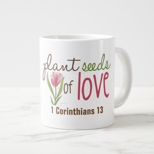 Caneca De Café Grande Amor - Jumbo Mug (Frente Esquerda)