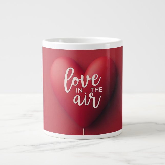Caneca De Café Grande Amor no ar (Frente)