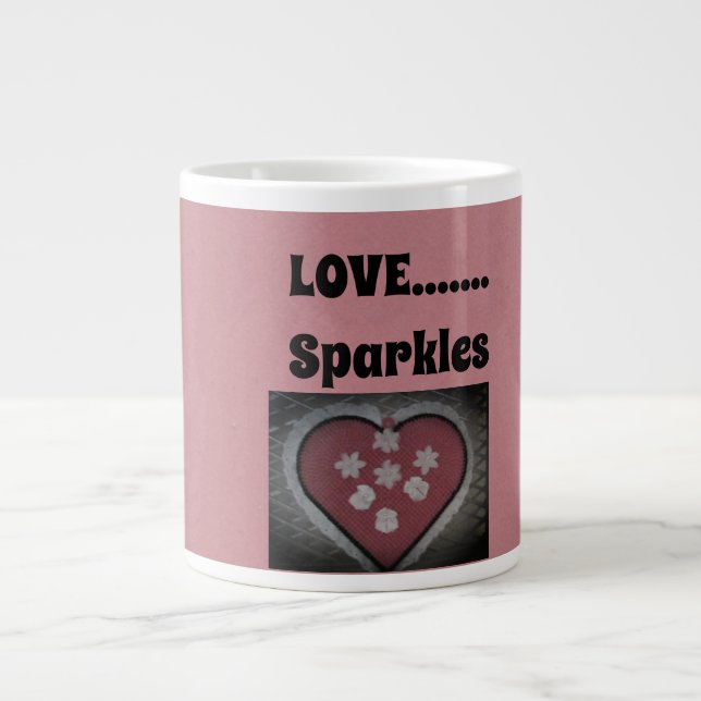 Caneca De Café Grande Amor....Sparkles (Frente)