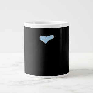 Caneca De Café Grande Amor Você Mais Design Mínimo Estilo Azul