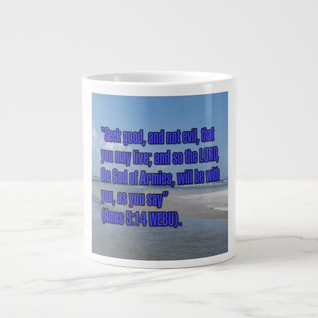 Caneca De Café Grande Amos 5:14 WEBU Mug (Frente)