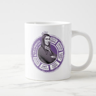 Caneca De Café Grande Amy Farrah Fowler Info Graphic