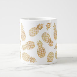 Caneca De Café Grande ananas DOURADO PINEAPPLE CHic GLAMOR