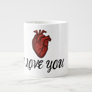 Caneca De Café Grande Anatomical Heart "I Love You" Mug 