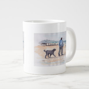Caneca De Café Grande andando o cão - 07