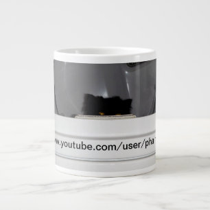 Caneca De Café Grande Andy, o gato persa gosta de dormir no secador.