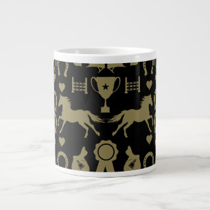 Caneca De Café Grande Anel Horseback Dourado