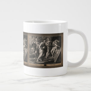 Caneca De Café Grande Angel Anunciando a ressurreição de Jean Roullet