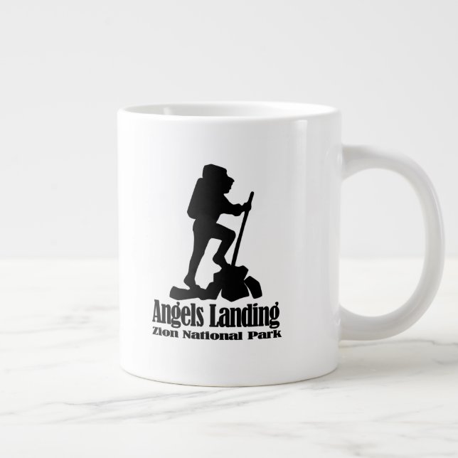 Caneca De Café Grande Angels Landing - Zion National Park Jumbo Mug (Direita)
