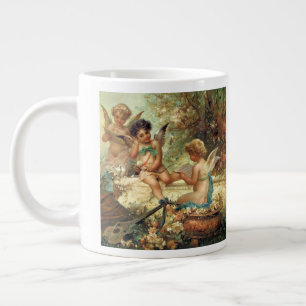 Caneca De Café Grande Angels músicos por Hans Zatzka, Victoriano de Bel