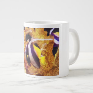 Caneca De Café Grande Anglo-do-atlântico preto-e-branco