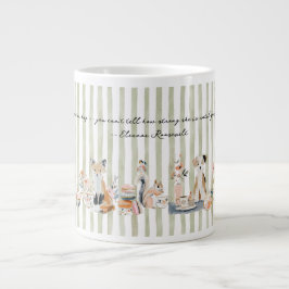 Caneca De Café Grande Animais Caprichosos Bebendo