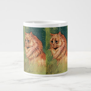 Caneca De Café Grande Animais De Pet Vintage, Gato De Laranja De Cabelo 