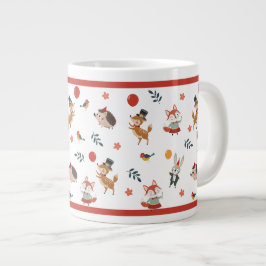 Caneca De Café Grande Animais festivos