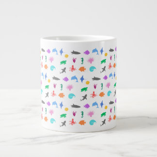 Caneca De Café Grande Animais marinhos padronizados